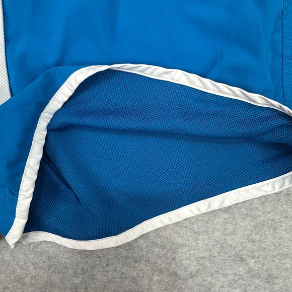 Nike Shorts Blue Retro Running White Trim WMNS M Athletic Track Gym Shorts - Picture 3 of 8